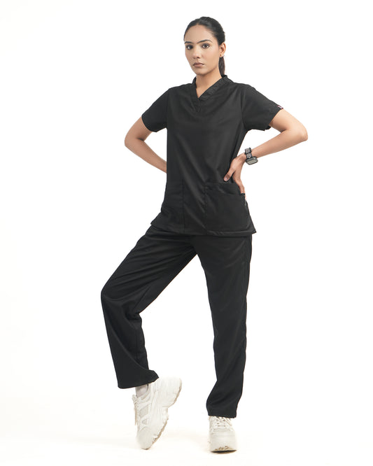 Classic Women's V-Neck (Black) New Gen Scrub