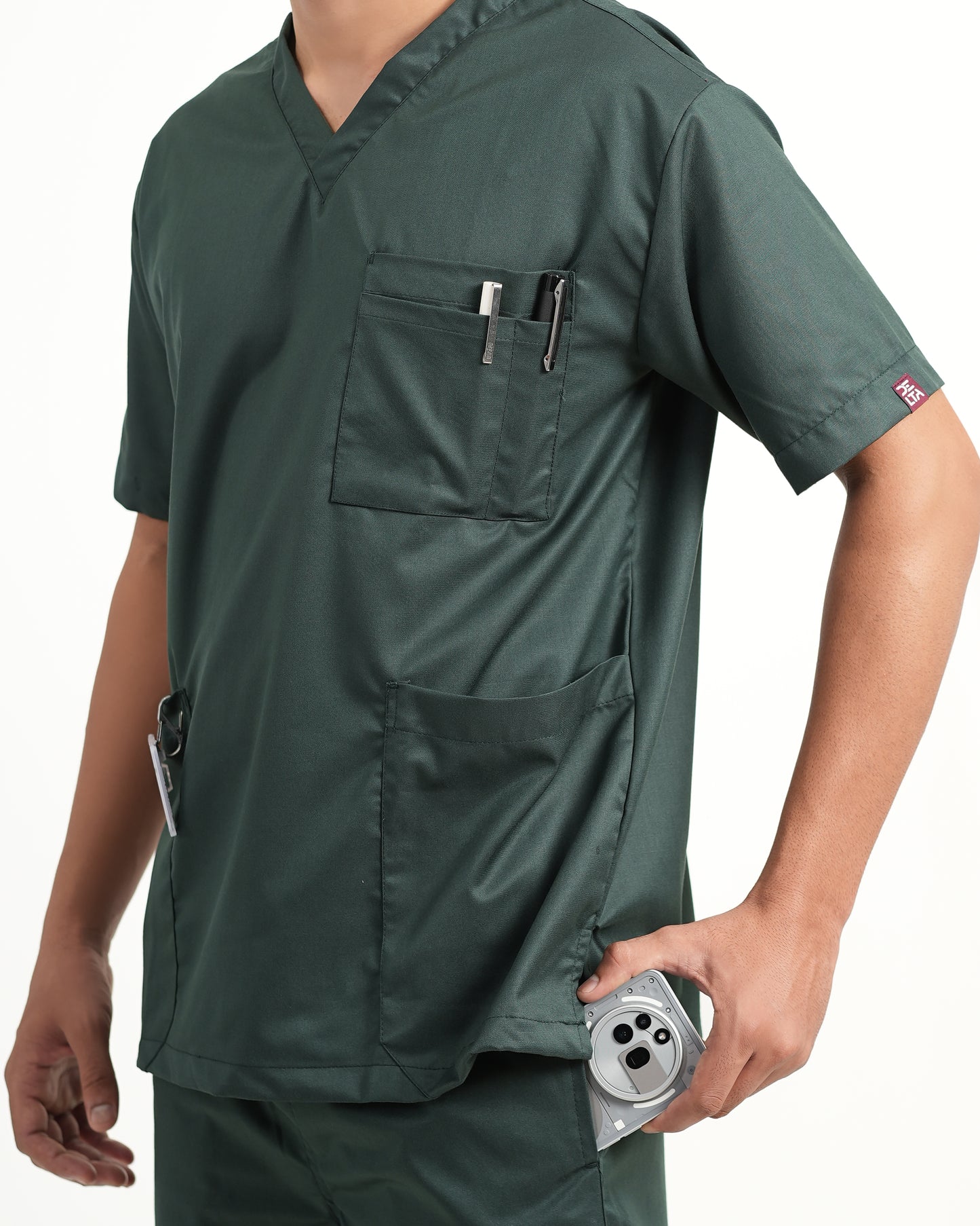 Classic Men's V-Neck (Green) New Gen Scrub