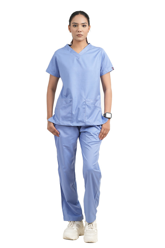 Classic Women's V-Neck (Sky) New Gen Scrub