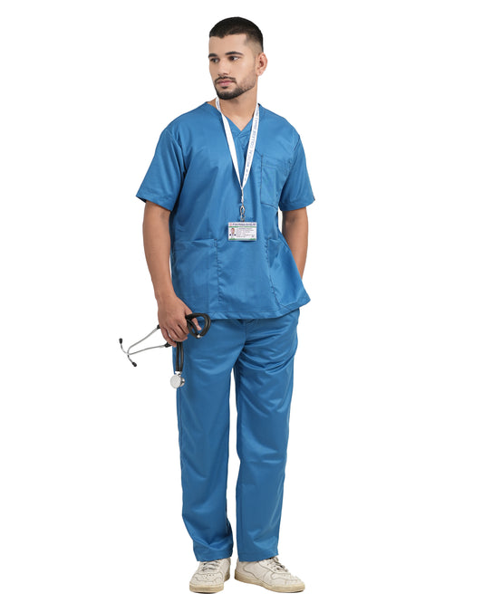Classic Men's V-Neck (Royal Blue) New Gen Scrub