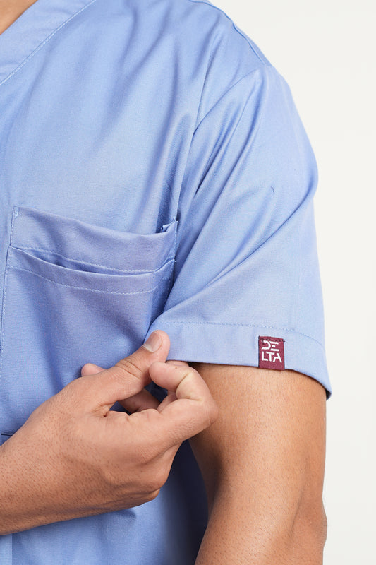 Classic Men's V-Neck (Sky) New Gen Scrub
