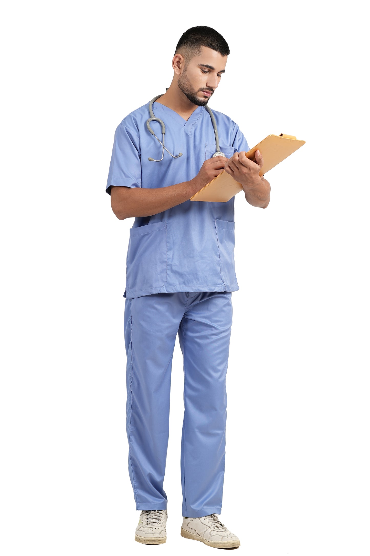 Classic Men's V-Neck (Sky) New Gen Scrub