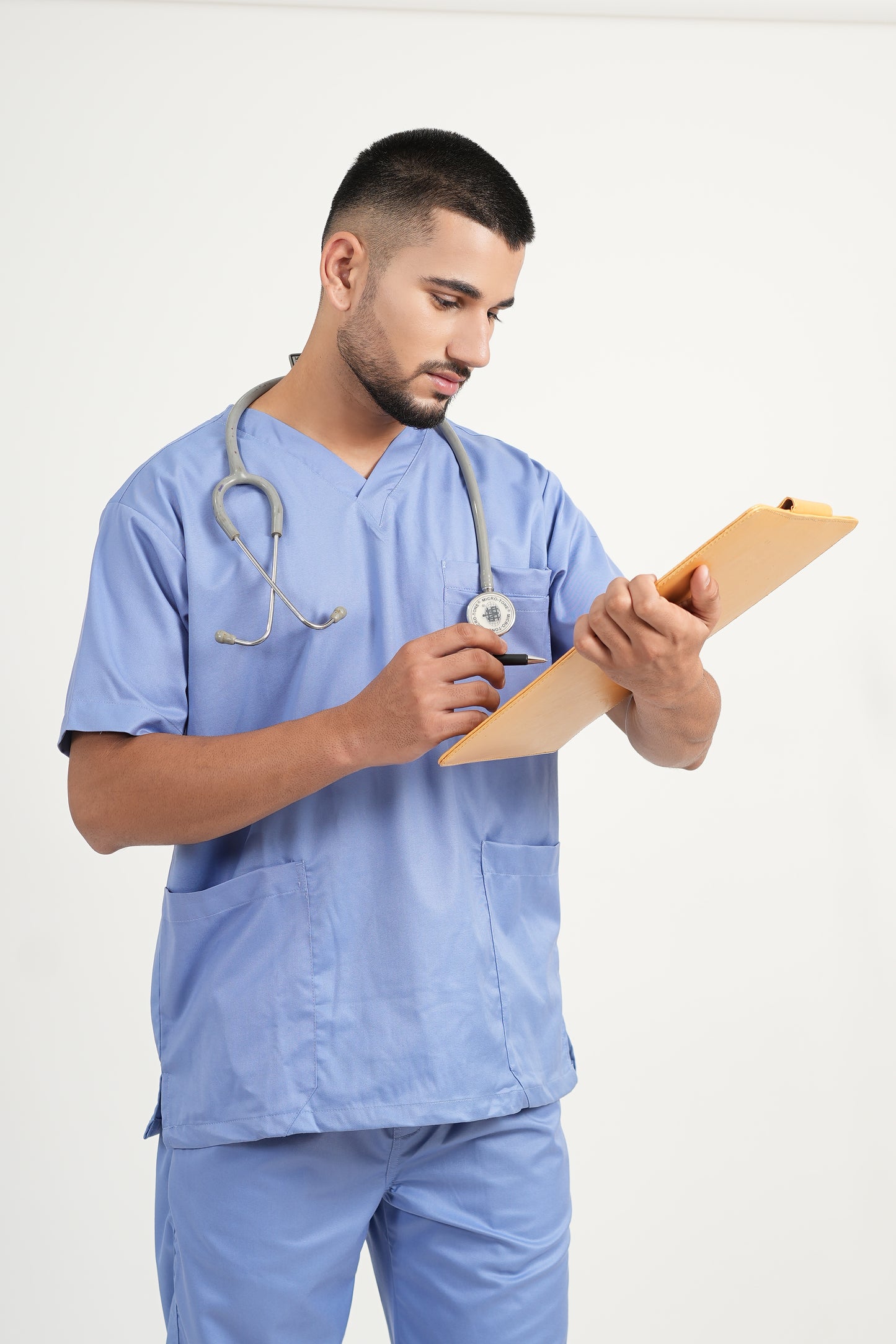 Classic Men's V-Neck (Sky) New Gen Scrub