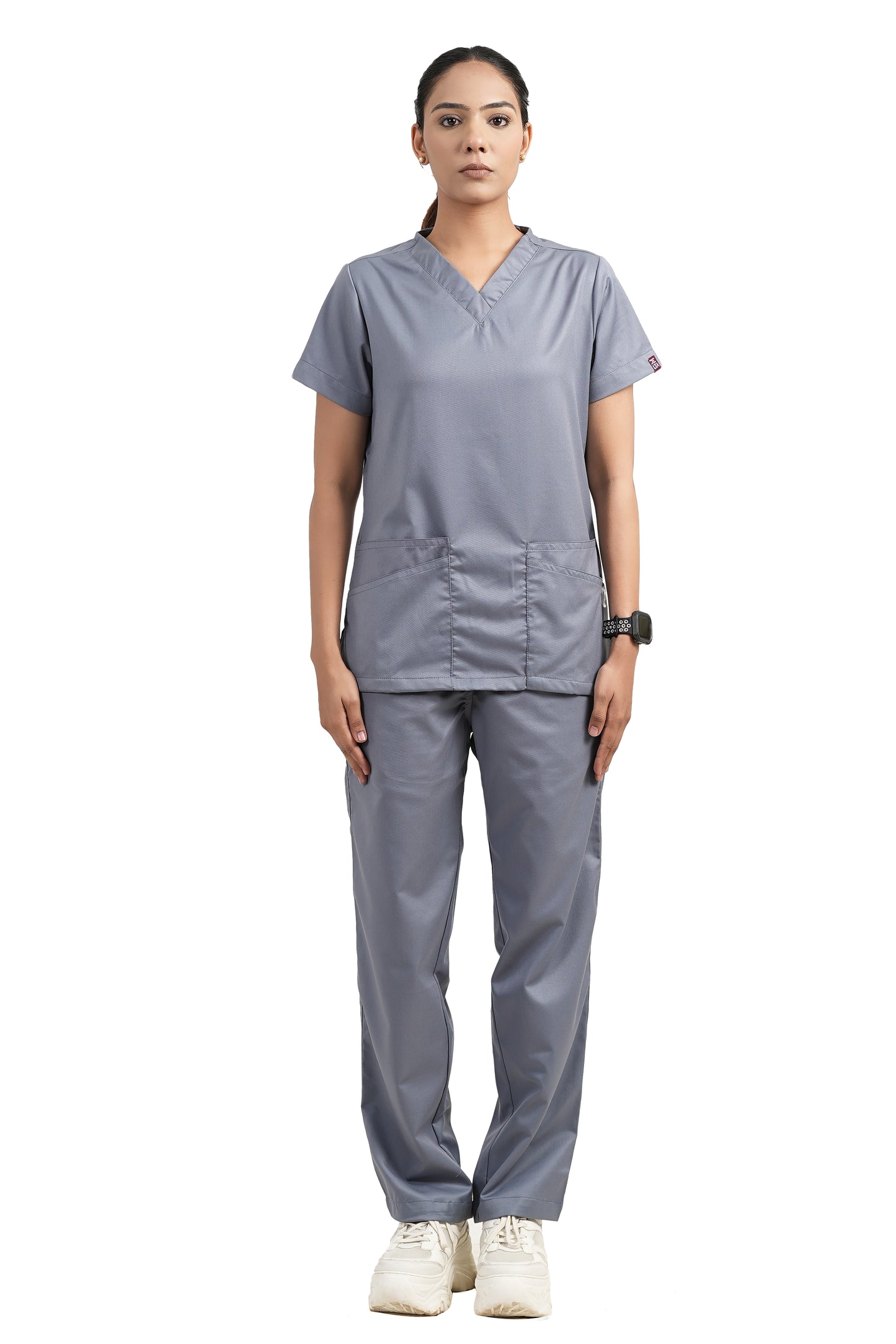 Classic Women's V-Neck (Gray) New Gen Scrub