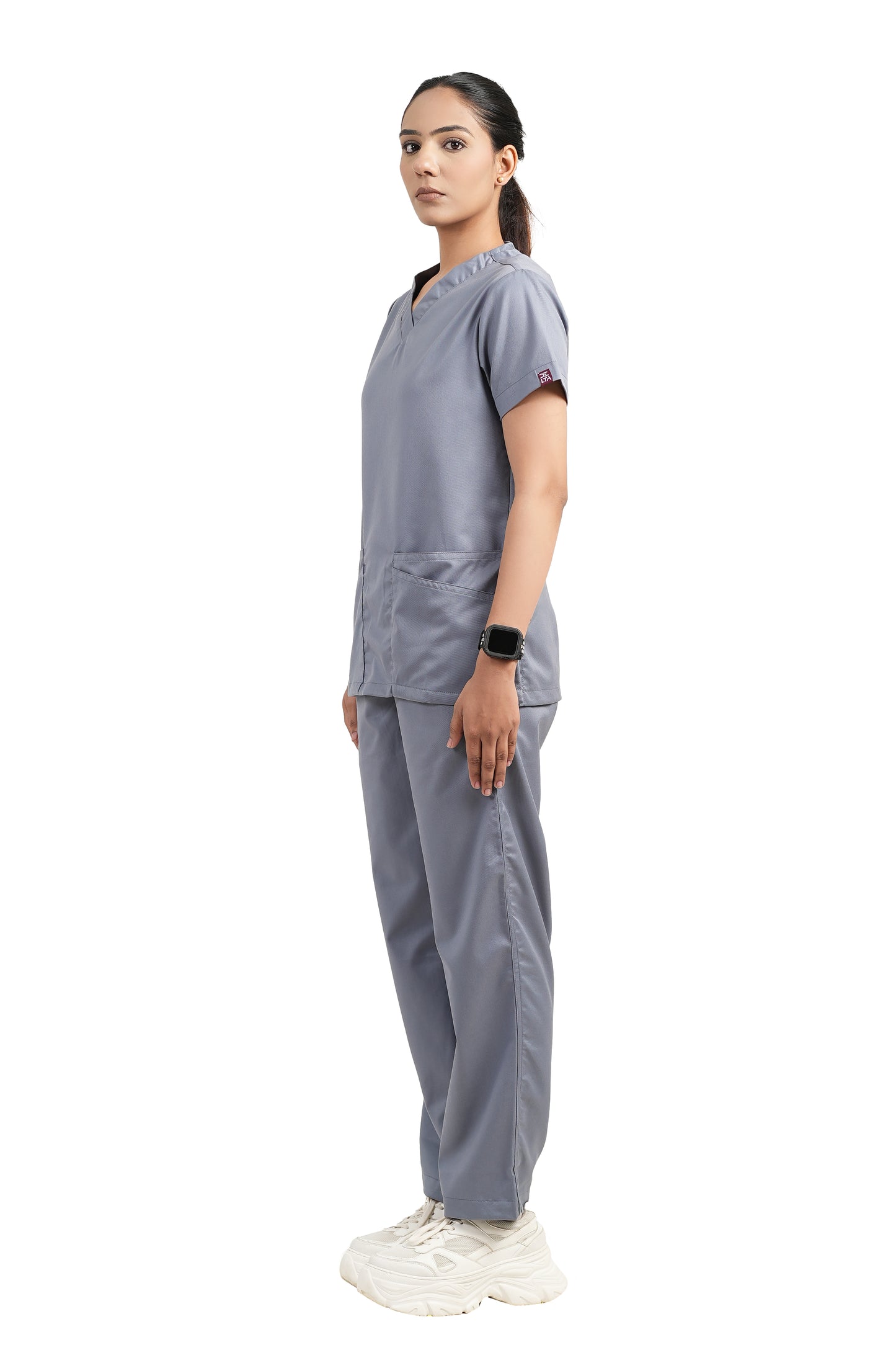 Classic Women's V-Neck (Gray) New Gen Scrub