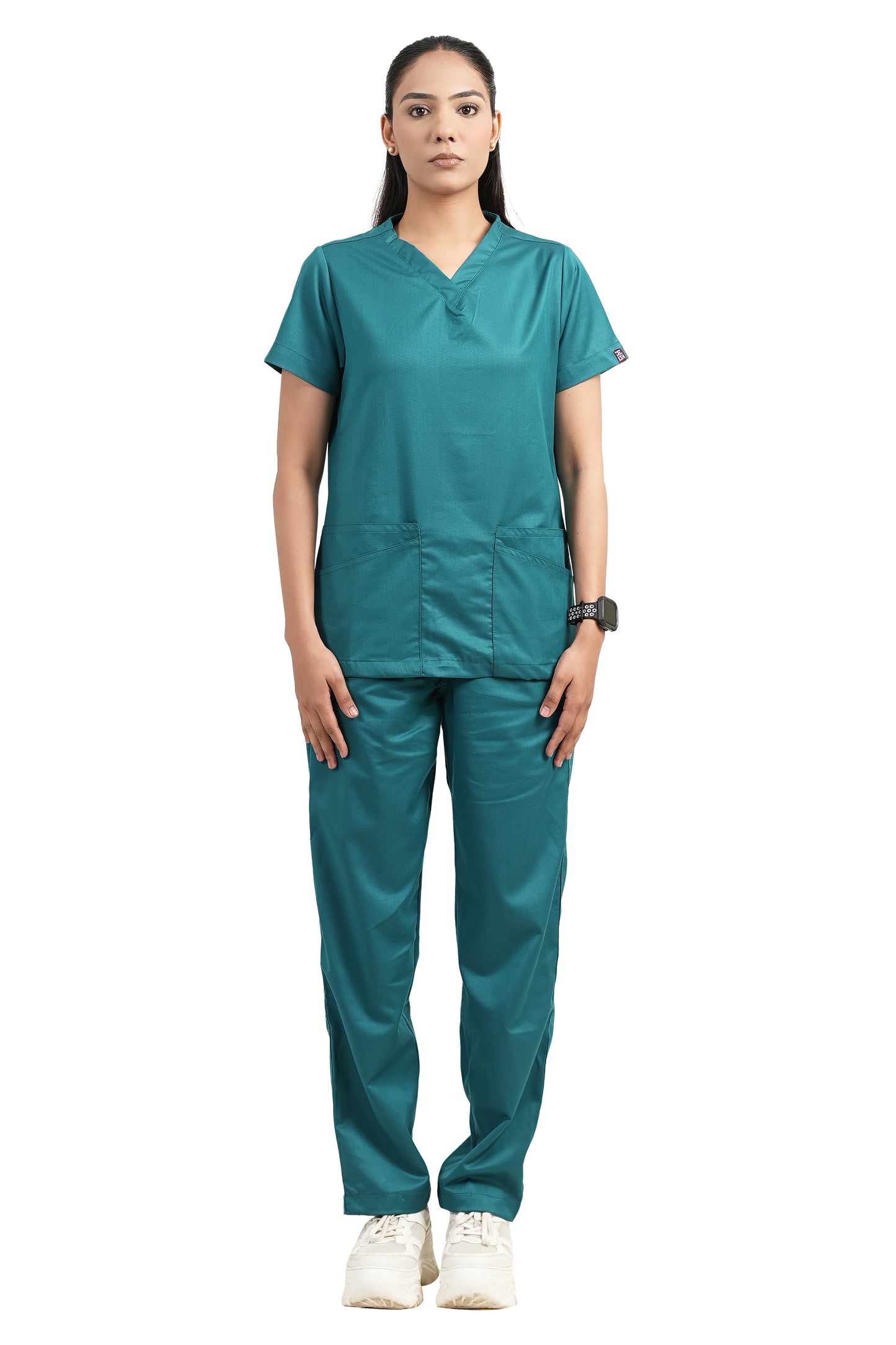 Classic Women's V-Neck (Peacock Green) New Gen Scrub
