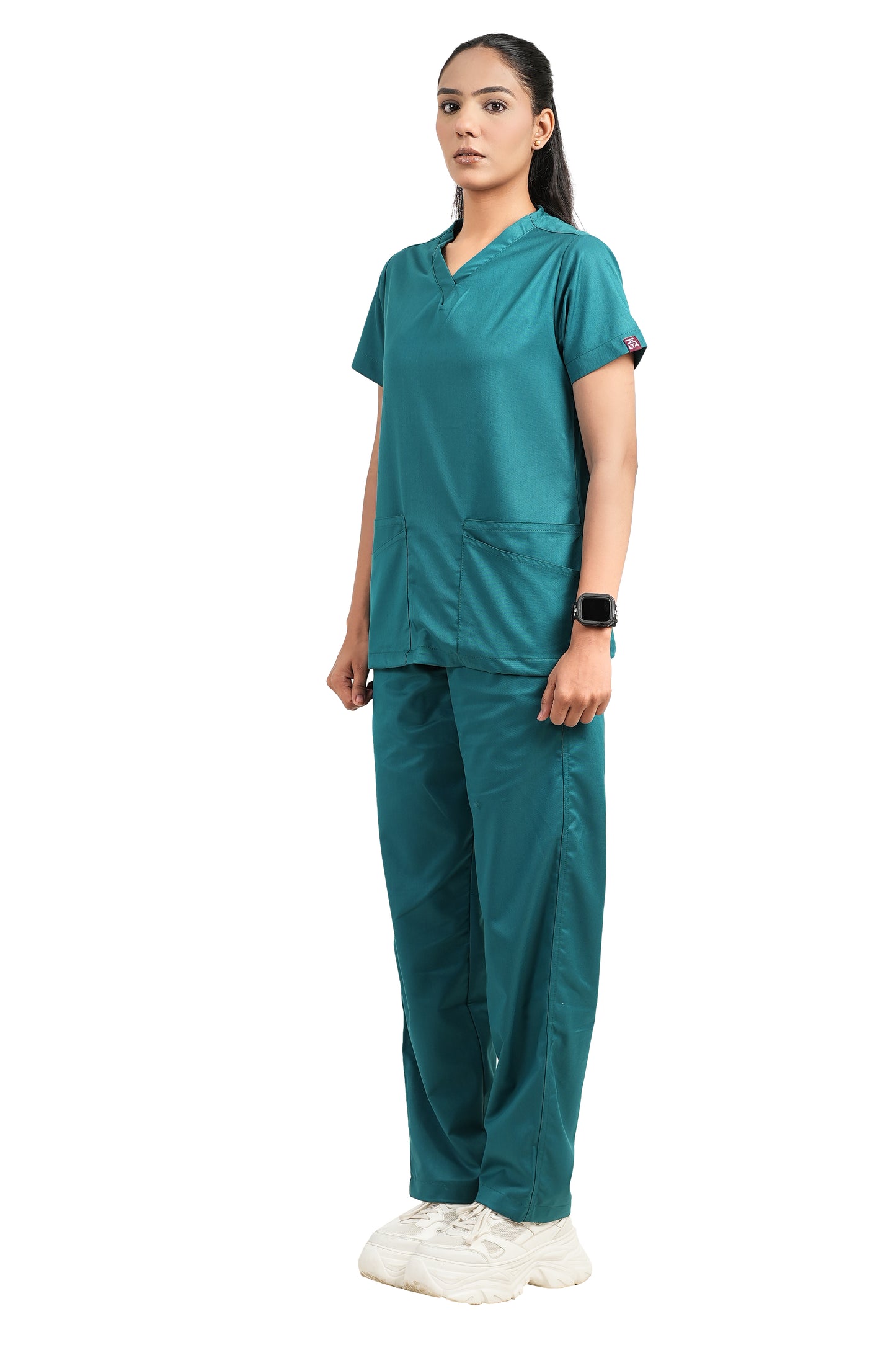 Classic Women's V-Neck (Peacock Green) New Gen Scrub
