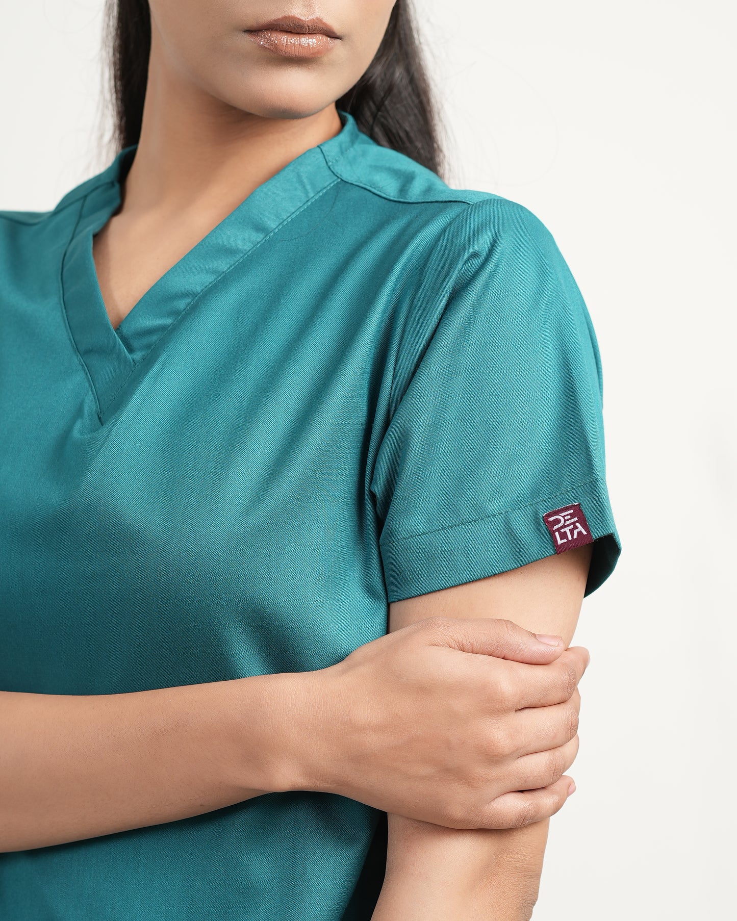 Classic Women's V-Neck (Peacock Green) New Gen Scrub