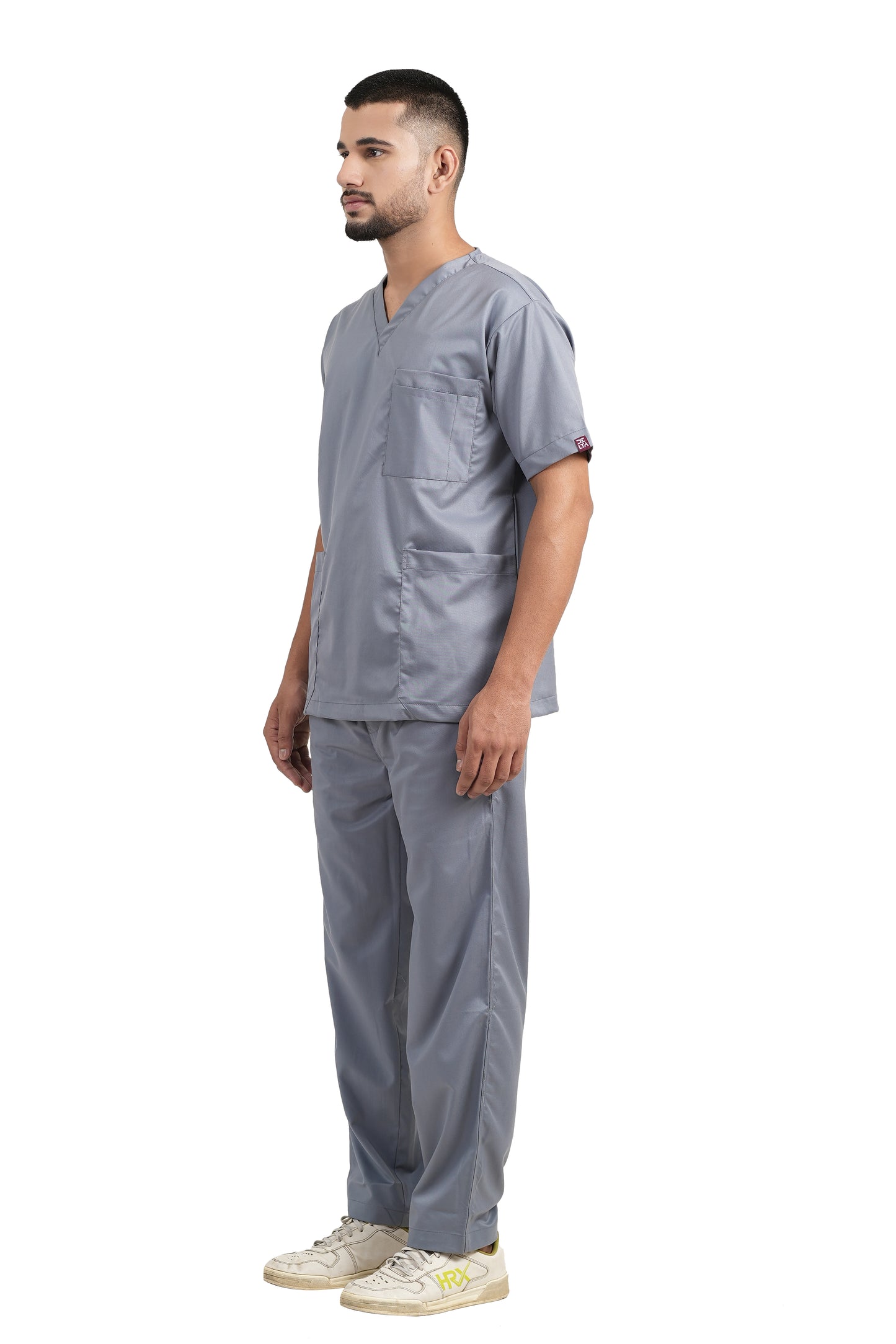 Classic Men's V-Neck (Gray) New Gen Scrub