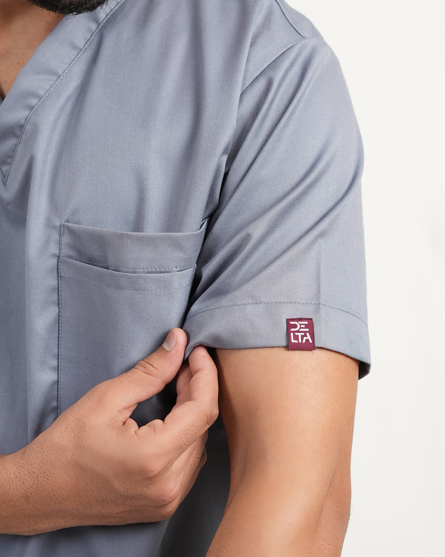 Classic Men's V-Neck (Gray) New Gen Scrub