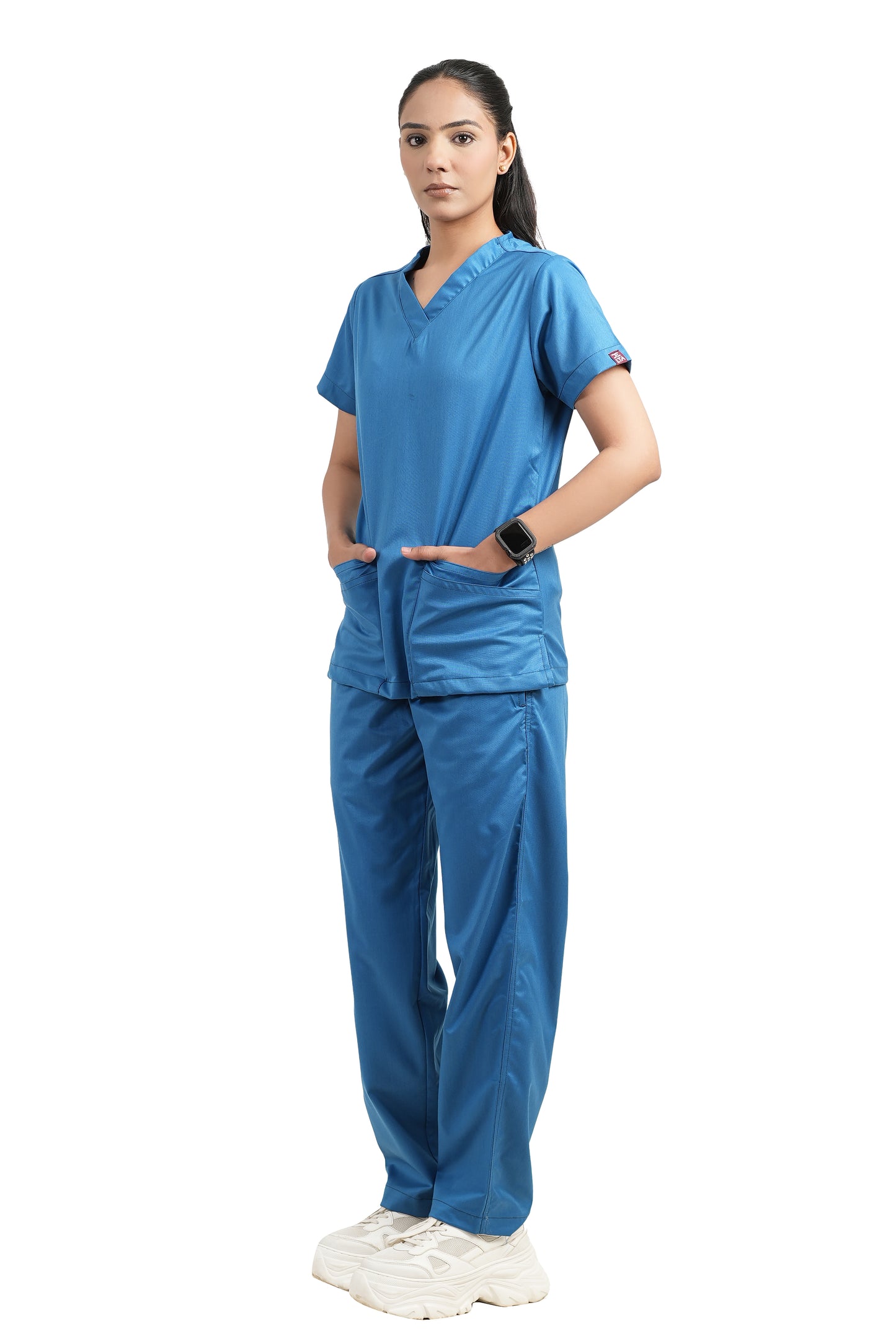 Classic Women's V-Neck (Royal Blue) New Gen Scrub