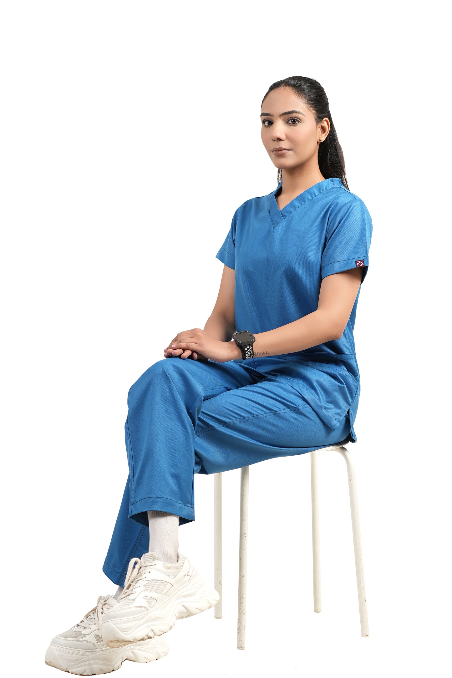 Classic Women's V-Neck (Royal Blue) New Gen Scrub