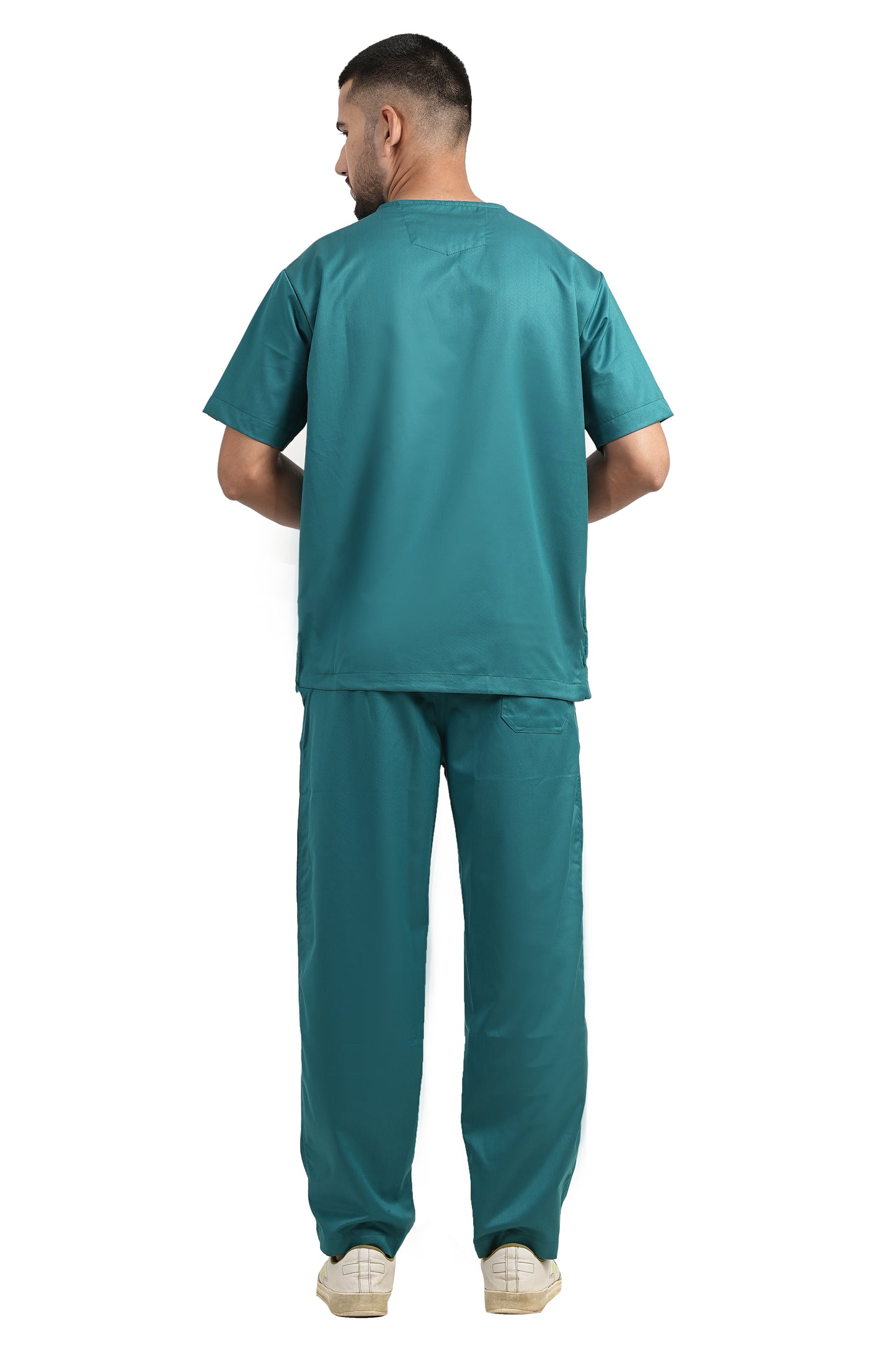 Classic Men's V-Neck (Peacock Green) New Gen Scrub