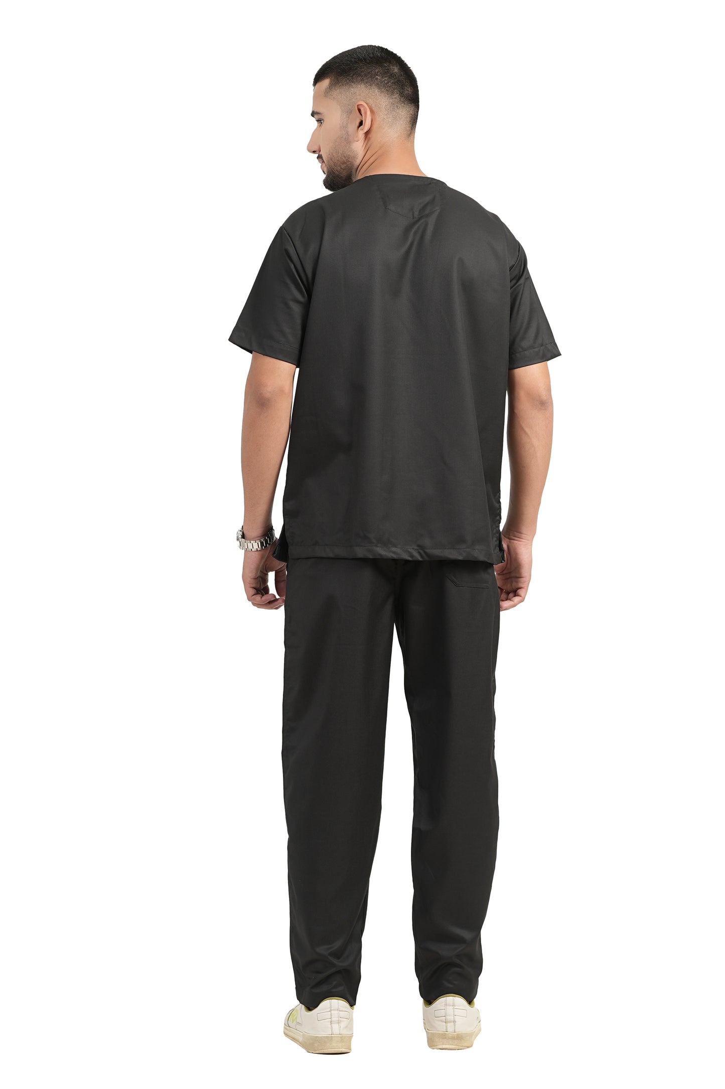 Classic Men's V-Neck (Black) New Gen Scrub