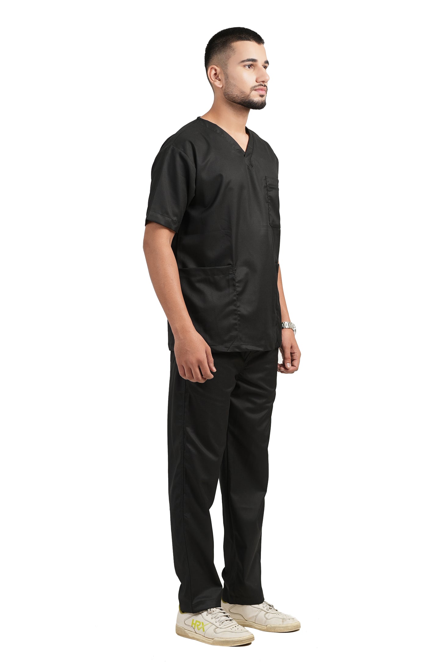 Classic Men's V-Neck (Black) New Gen Scrub
