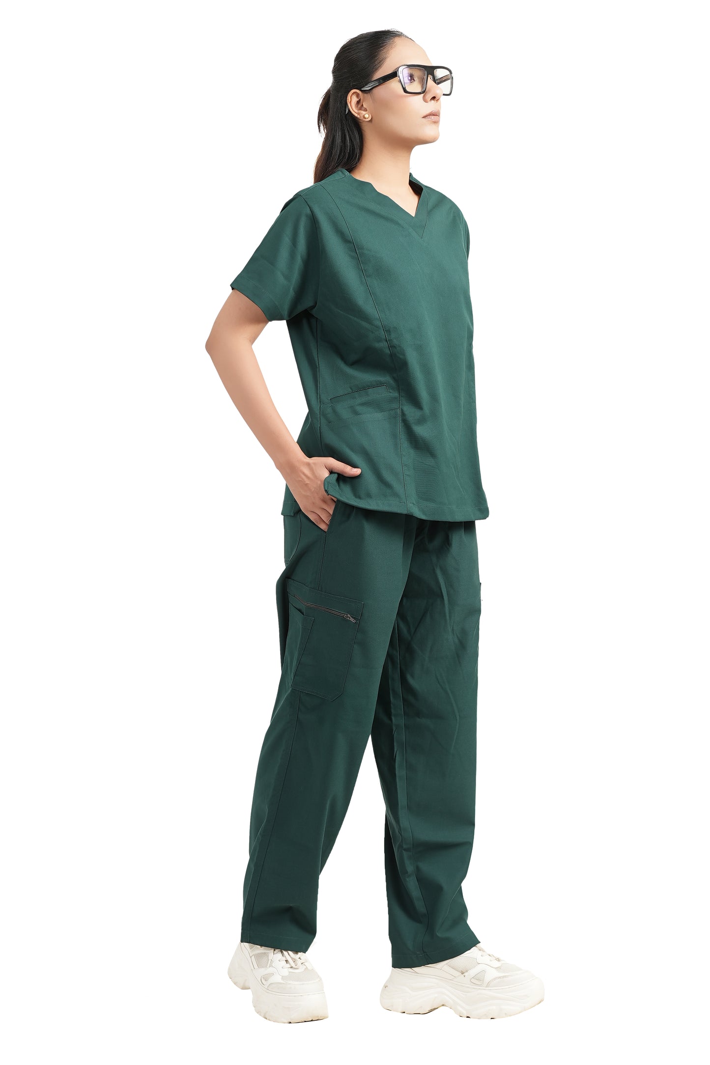 Classic Women's V-Neck (Green) New Gen Scrub